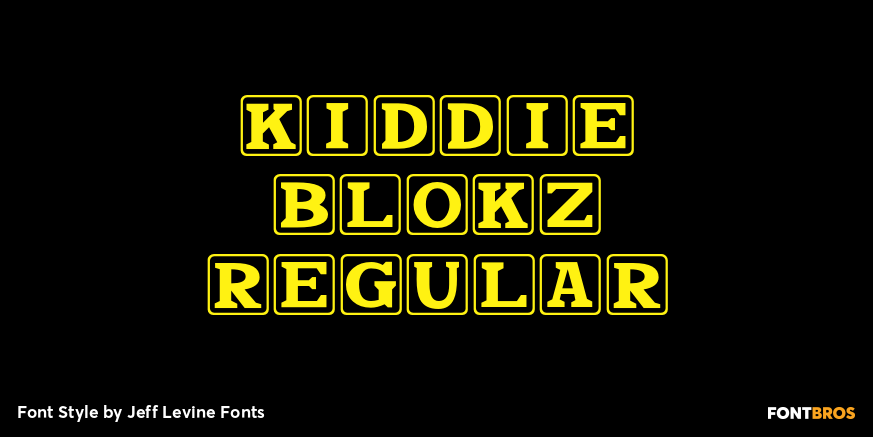 Kiddie Blokz Regular Font Poster #1