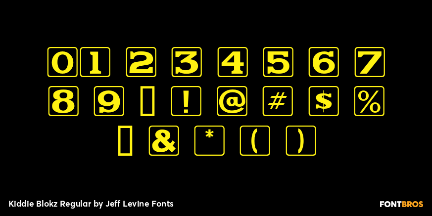 Kiddie Blokz Regular Font Poster #4