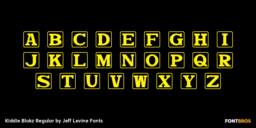 Kiddie Blokz Regular Font Poster #3
