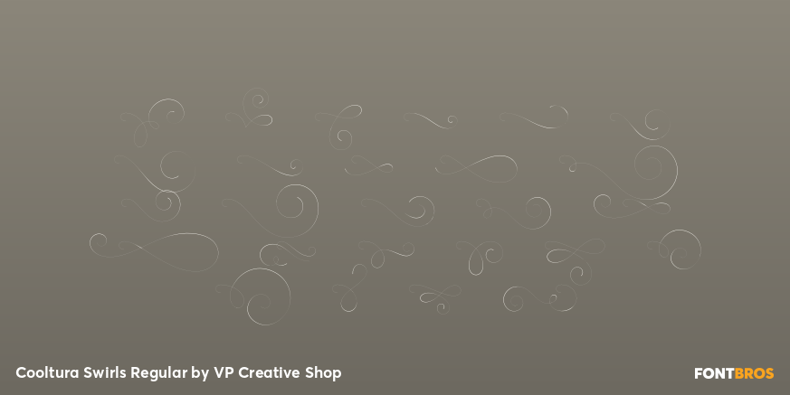 Cooltura Swirls Regular Font Poster #1