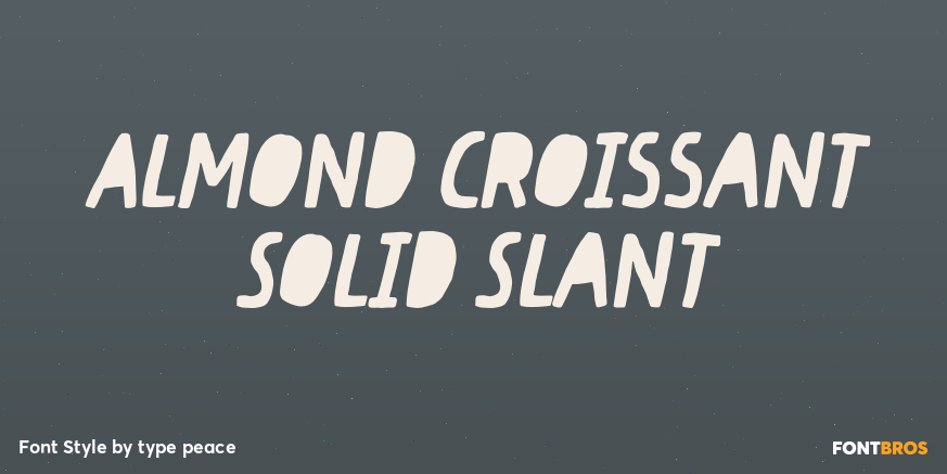 Almond Croissant Solid Slant Poster