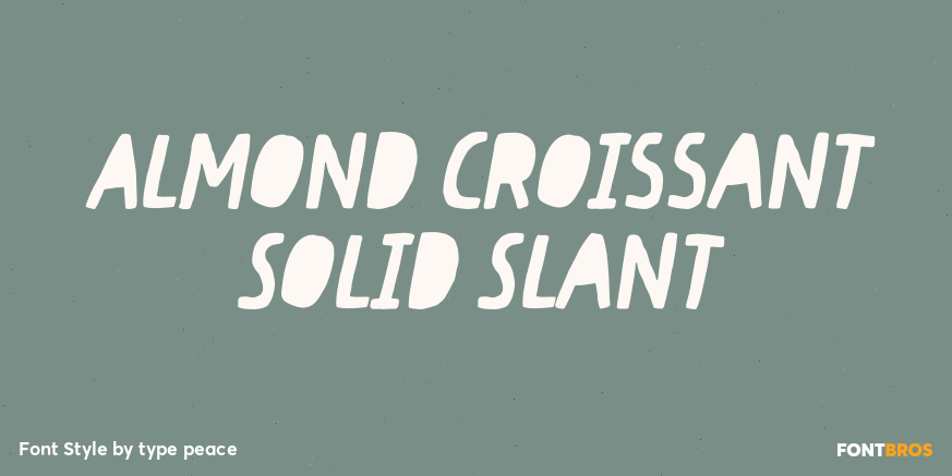Almond Croissant Solid Slant Poster