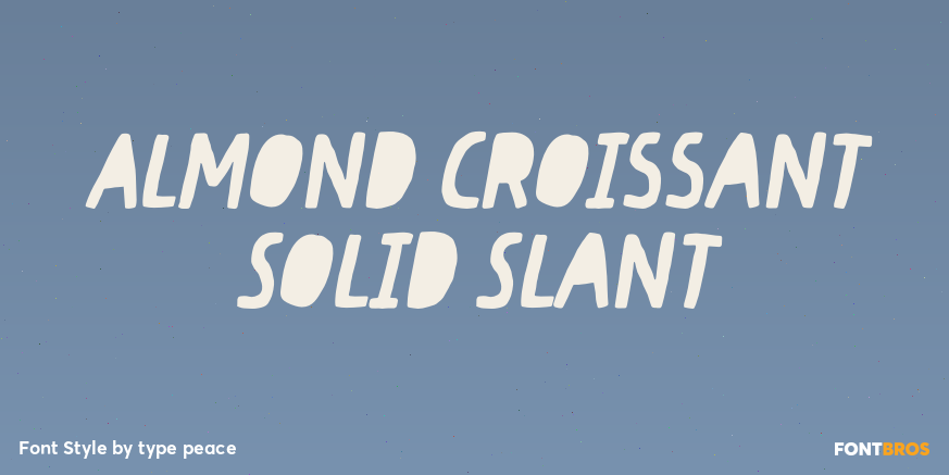 Almond Croissant Solid Slant Poster