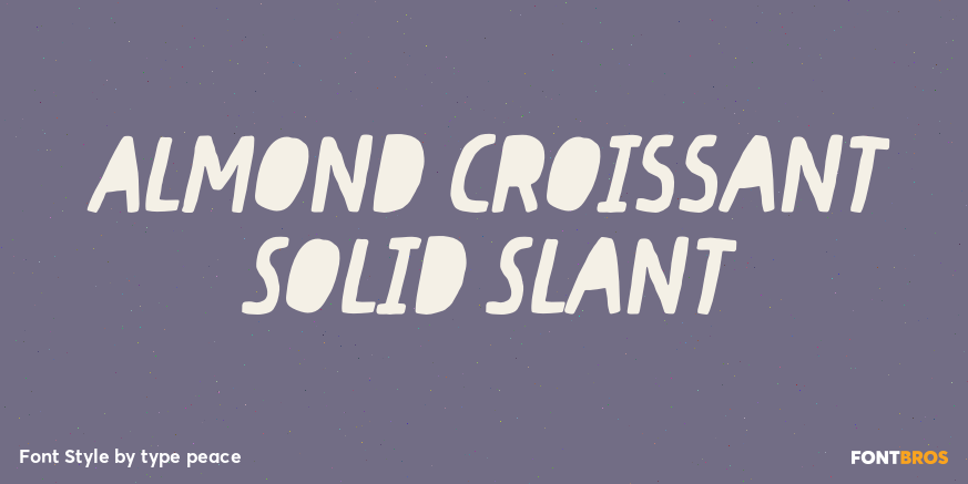 Almond Croissant Solid Slant Poster