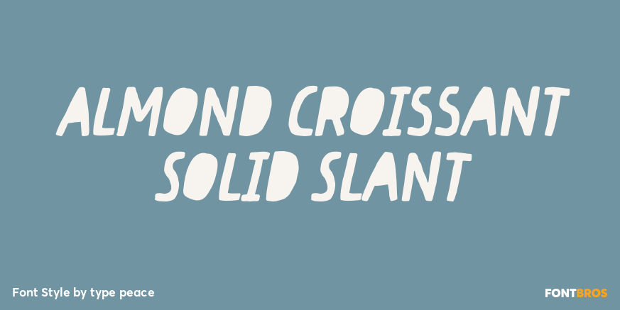Almond Croissant Solid Slant Poster