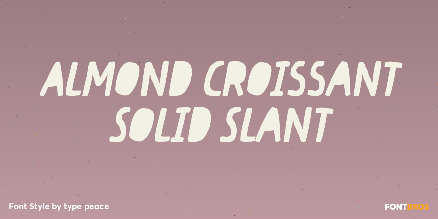 Almond Croissant Solid Slant Poster