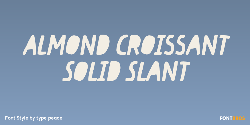 Almond Croissant Solid Slant Poster