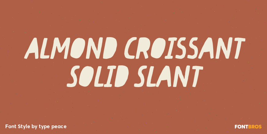 Almond Croissant Solid Slant Poster