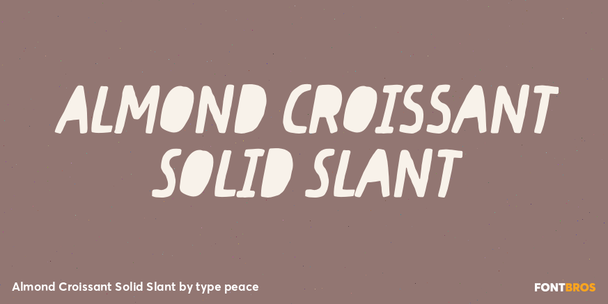 Almond Croissant Solid Slant Poster