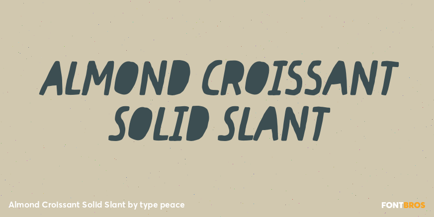Almond Croissant Solid Slant Poster