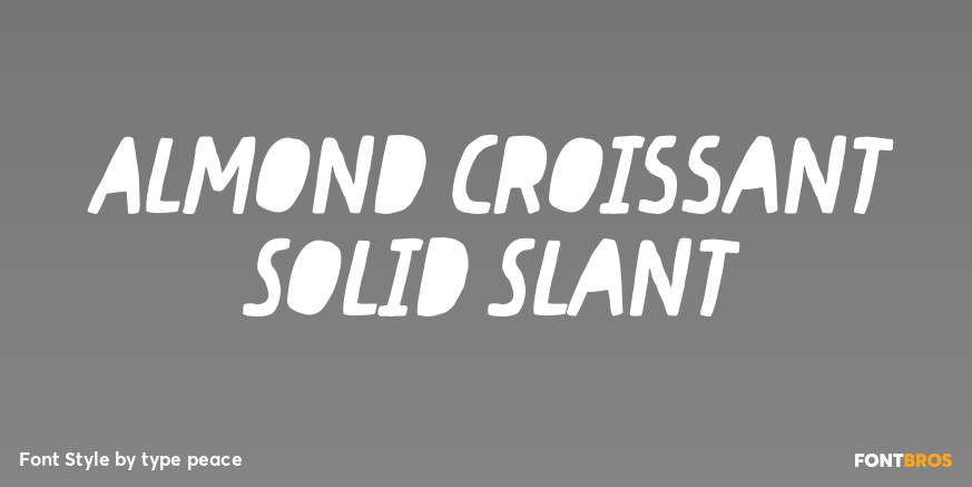 Almond Croissant Solid Slant Poster