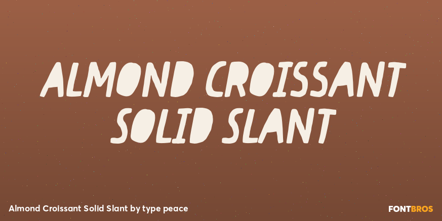 Almond Croissant Solid Slant Poster