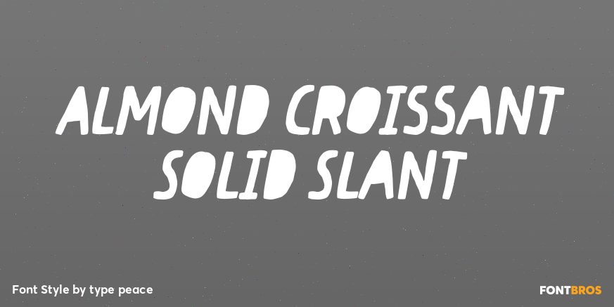 Almond Croissant Solid Slant Poster