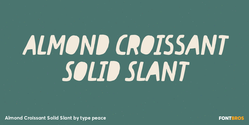Almond Croissant Solid Slant Poster