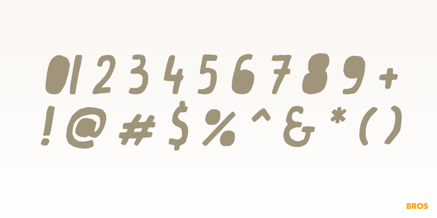 Almond Croissant Solid Slant Font Poster #4