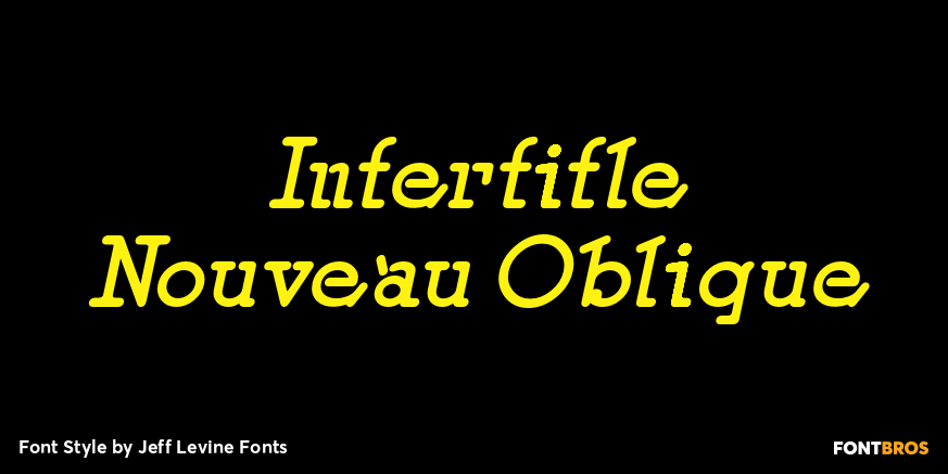 Intertitle Nouveau Oblique Font Poster #1