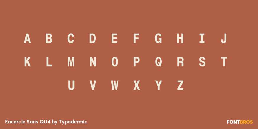 Encercle Sans QU4 Font Poster #3