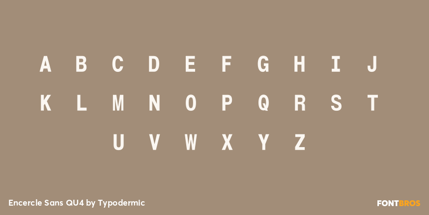 Encercle Sans QU4 Font Poster #1
