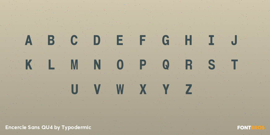 Encercle Sans QU4 Font Poster #1