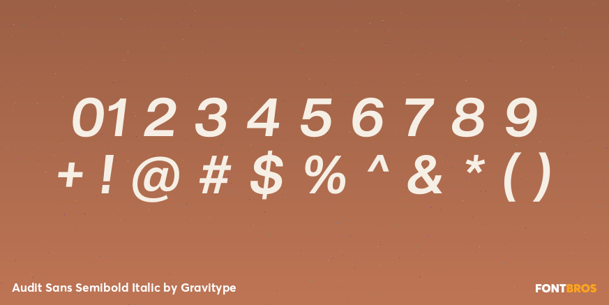 Audit Sans Semibold Italic Font Poster #4