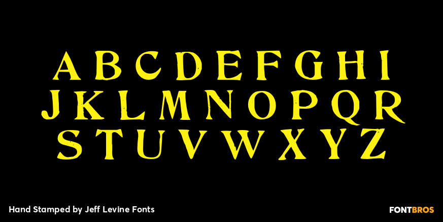 Hand Stamped Font Poster #2