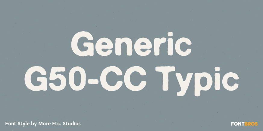 Generic G50-CC Typic Poster