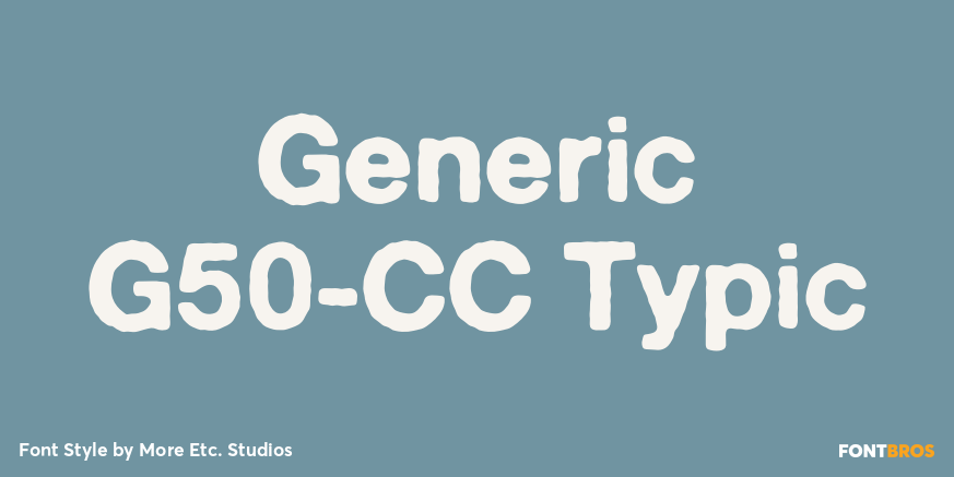 Generic G50-CC Typic Poster