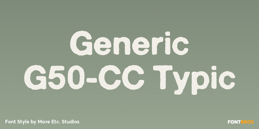 Generic G50-CC Typic Poster