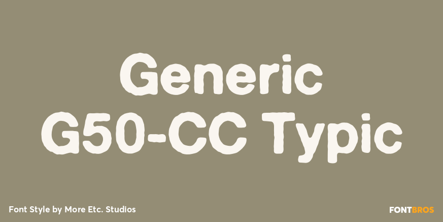 Generic G50-CC Typic Poster