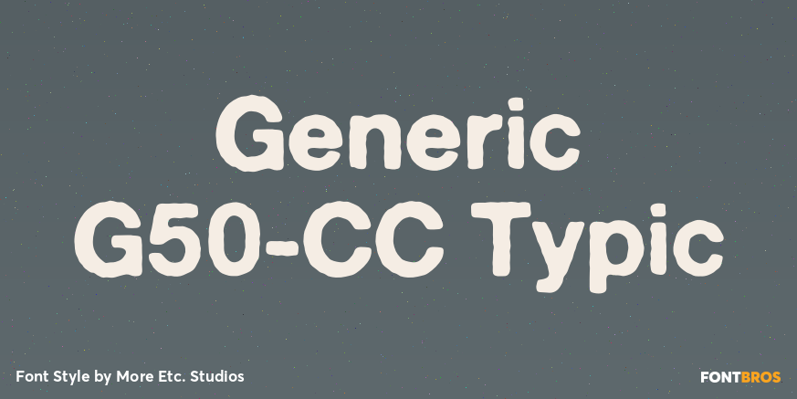 Generic G50-CC Typic Poster