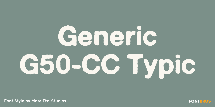 Generic G50-CC Typic Poster
