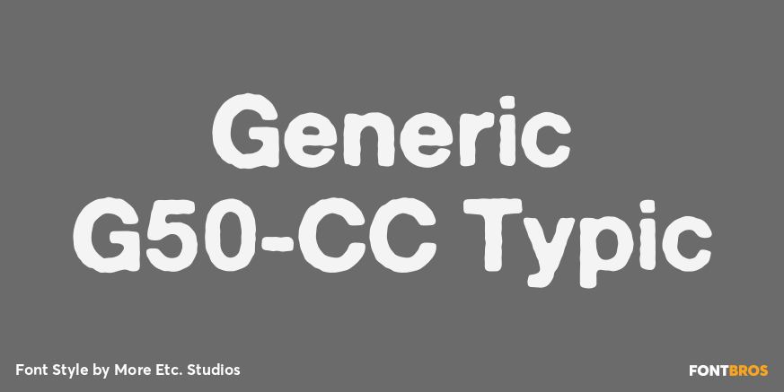 Generic G50-CC Typic Poster