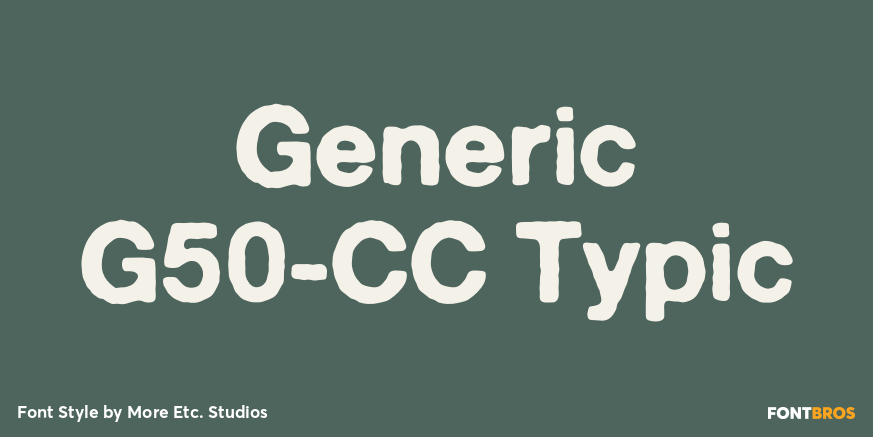 Generic G50-CC Typic Poster