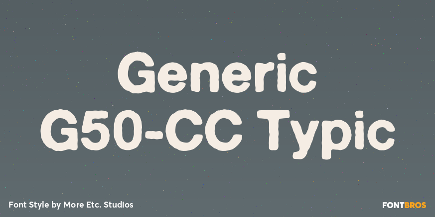 Generic G50-CC Typic Poster