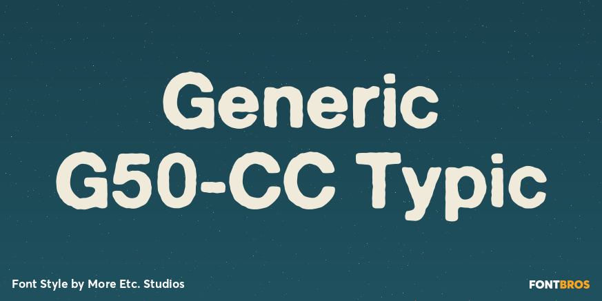 Generic G50-CC Typic Poster