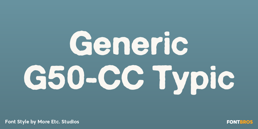 Generic G50-CC Typic Poster