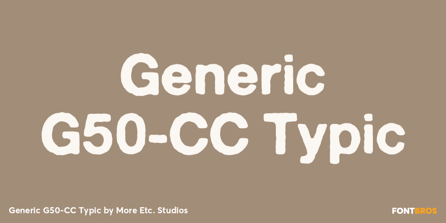 Generic G50-CC Typic Poster