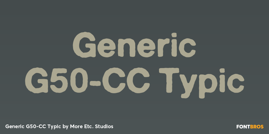 Generic G50-CC Typic Poster