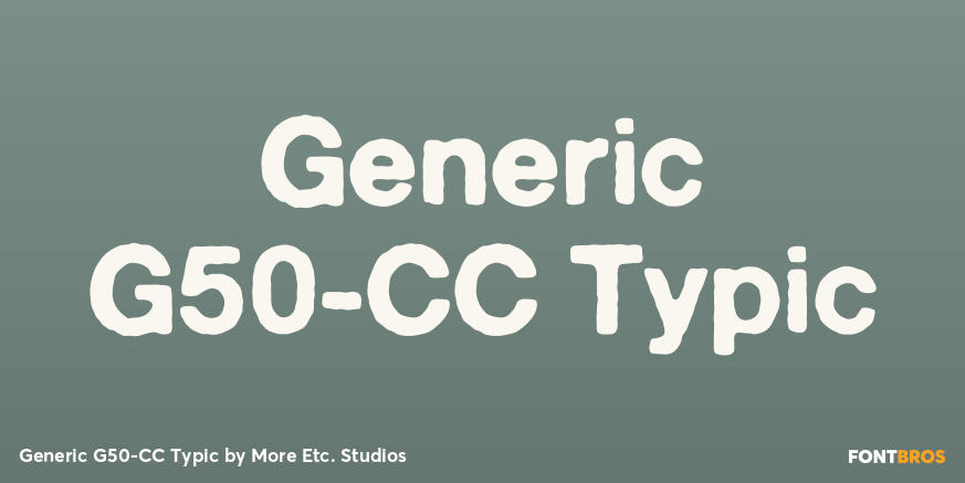 Generic G50-CC Typic Poster
