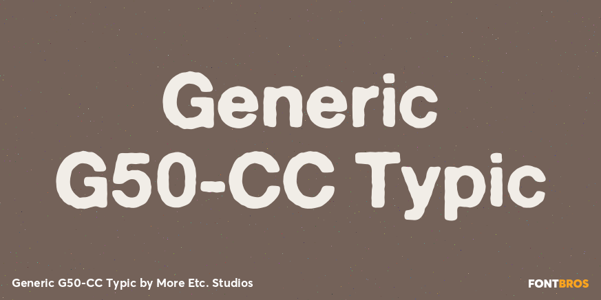 Generic G50-CC Typic Poster