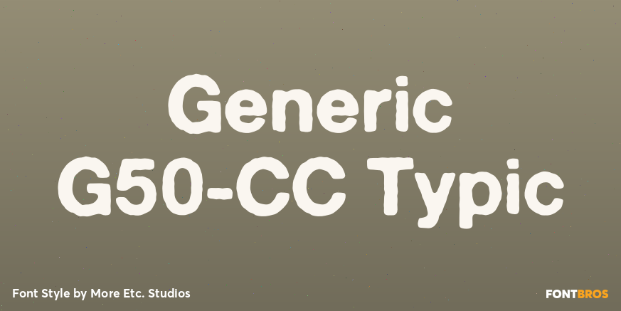 Generic G50-CC Typic Poster