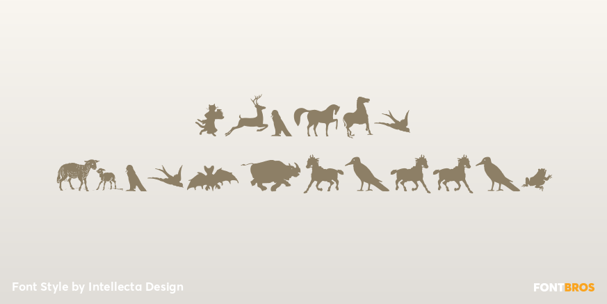Animal Silhouettes Poster