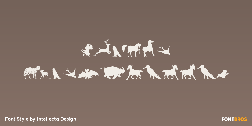 Animal Silhouettes Poster