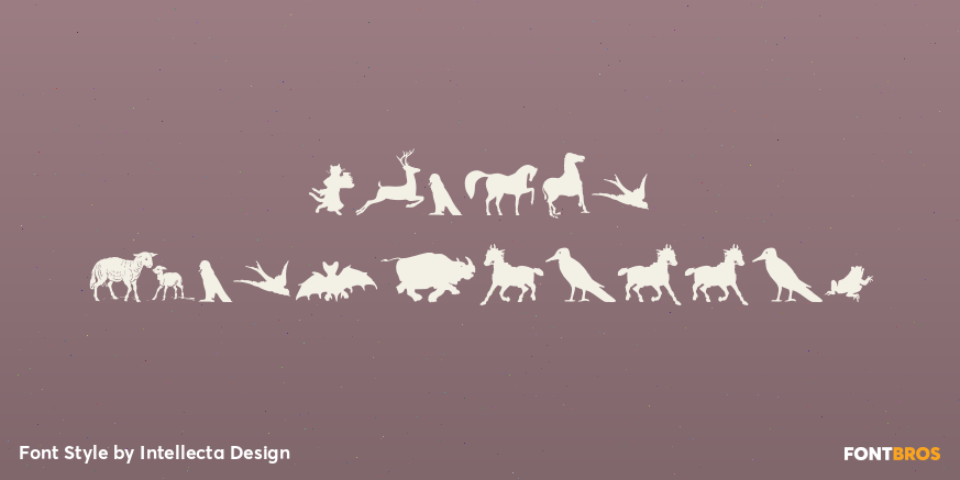 Animal Silhouettes Poster