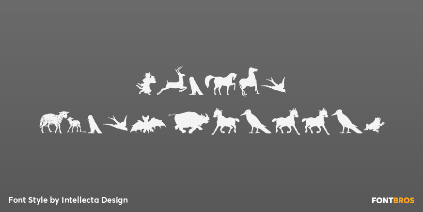 Animal Silhouettes Poster