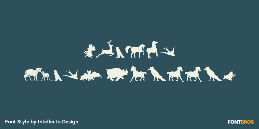 Animal Silhouettes Poster