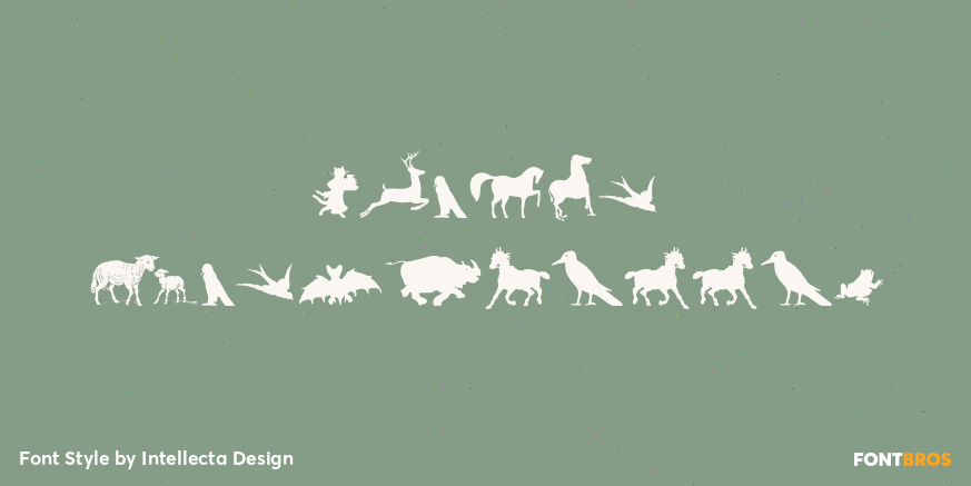 Animal Silhouettes Poster