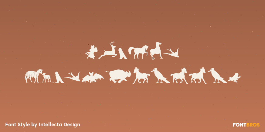 Animal Silhouettes Poster