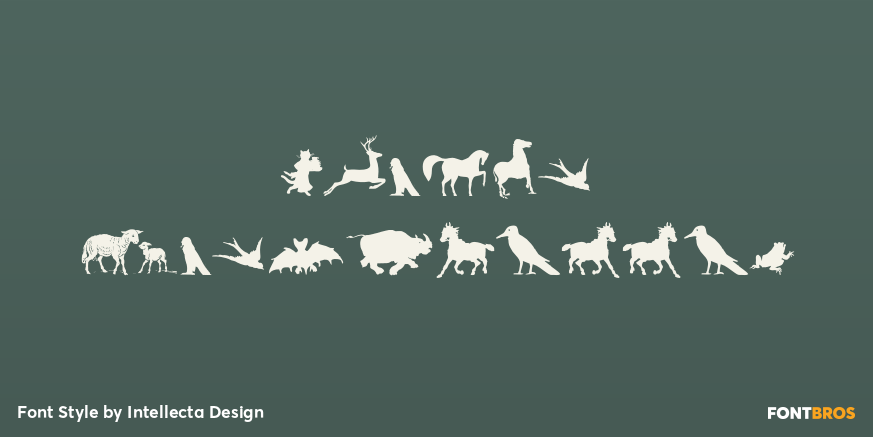 Animal Silhouettes Poster