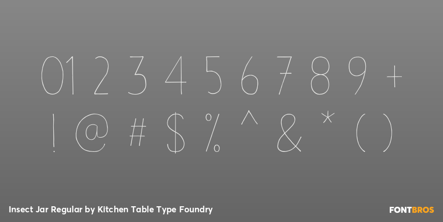 Insect Jar Regular Font Poster #4